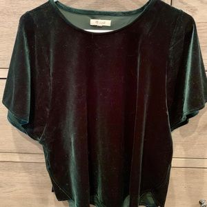 Madewell velvet top